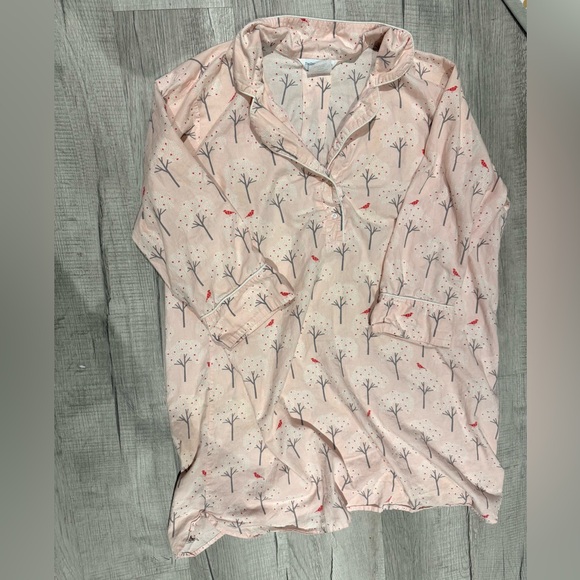 The Company Store Other - The Company Store Red Bird/White tree Print Nightgown Size XXL
